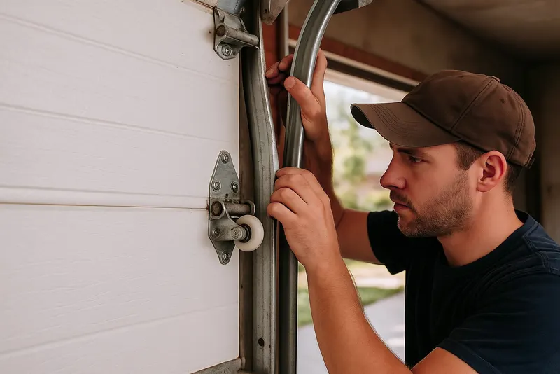 Off Track Door Repair in Temple Terrace
